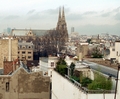 Rooftops viewed from the Golden Tulip Hotel. Kodak negative film.